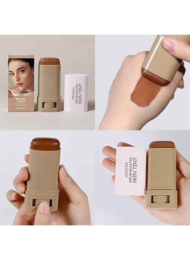 Meidián Skin Tint Beauty Balm，3-in-1combining Foundation Stick Beauty Balm Serum Boosted Skin Tint,Natural Finish Makeup,Buildable Medium-to-Full Coverage #04 - Image 3