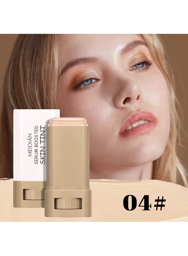 Meidián Skin Tint Beauty Balm，3-in-1combining Foundation Stick Beauty Balm Serum Boosted Skin Tint,Natural Finish Makeup,Buildable Medium-to-Full Coverage #04 - Image 2