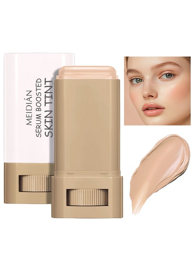 Meidián Skin Tint Beauty Balm，3-in-1combining Foundation Stick Beauty Balm Serum Boosted Skin Tint,Natural Finish Makeup,Buildable Medium-to-Full Coverage #04 - Image 1