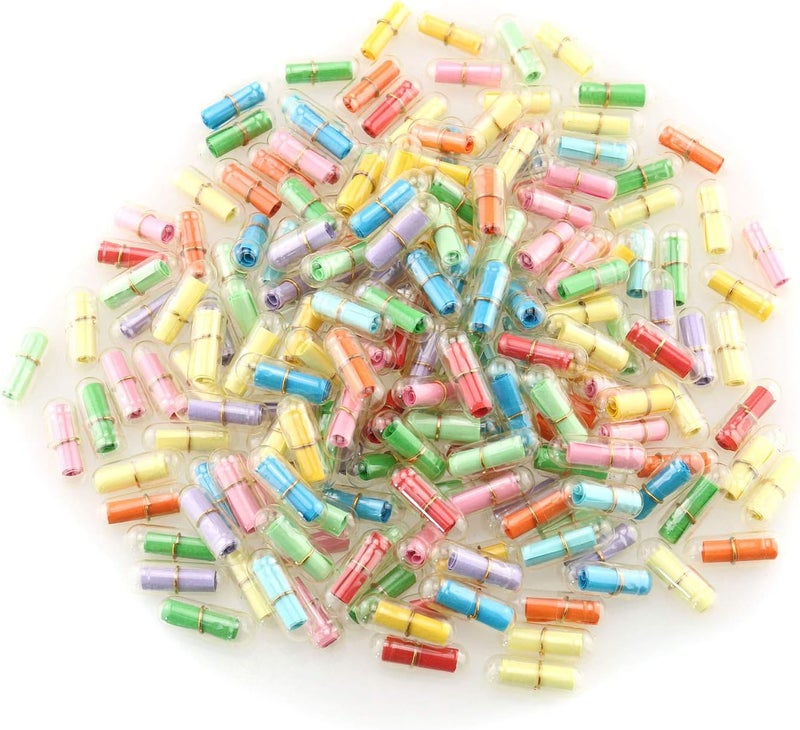 كبسولات الرسائل من تيغ 100 قطعة زجاجات رسائل حب واضحة ولطيفة مع ورق لعيد الميلاد والزفاف وهدية عيد الحب رسائل في زجاجة