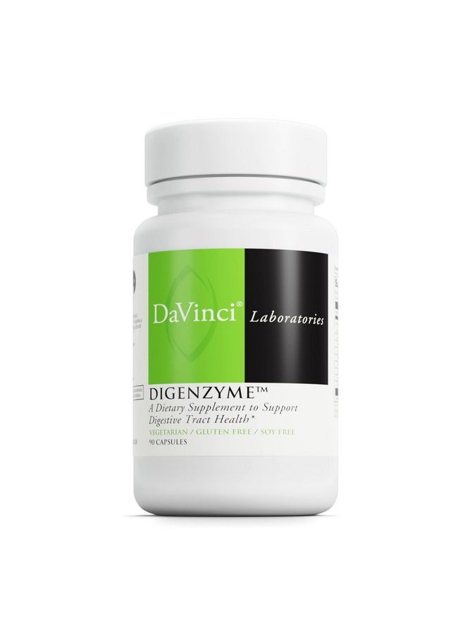 Davinci - Laboratories Digenzyme A Dietary Supplement To Support Digestive Tract Health Glutenfree Soyfree 90 Vegetarian Capsules - Image 1