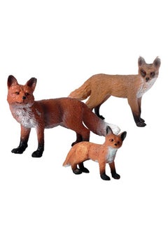 3 Pieces Fox Figurines Set Realistic Wildlife Animal Figurines Arctic Fox & Red Foxes Cake Toppers - pzsku/Z89549935B037FCFD0698Z/45/_/1697271055/a325dca3-e32d-48a4-a709-988fc1e7c541