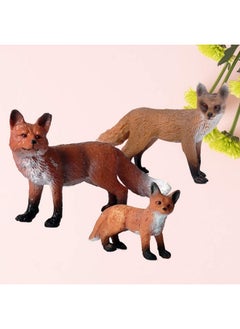 3 Pieces Fox Figurines Set Realistic Wildlife Animal Figurines Arctic Fox & Red Foxes Cake Toppers - pzsku/Z89549935B037FCFD0698Z/45/_/1697271061/3fb4e6b3-e352-4080-9a93-3a3f871a8d45