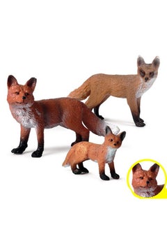 3 Pieces Fox Figurines Set Realistic Wildlife Animal Figurines Arctic Fox & Red Foxes Cake Toppers - pzsku/Z89549935B037FCFD0698Z/45/_/1697271062/520de984-4447-47cf-8b90-bbaca4c77830