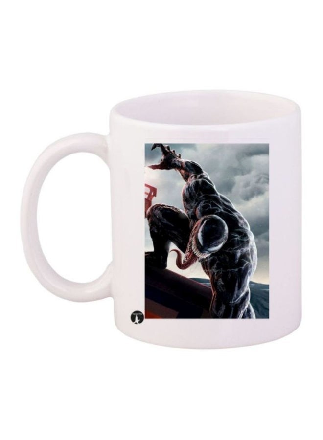 Venom Printed Coffee Mug White/Black/Grey