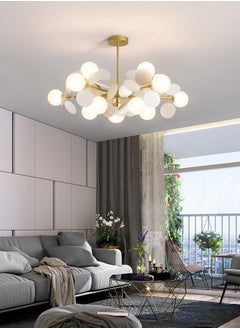 Chandelier-12 Light-White Petals