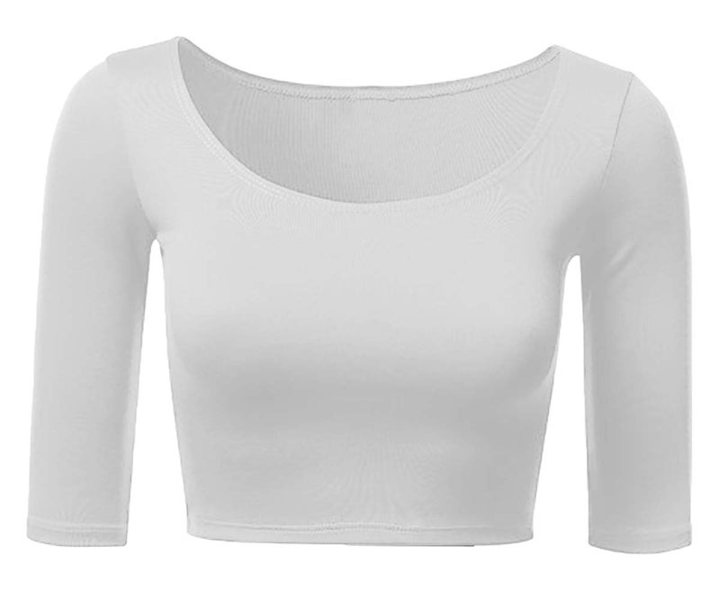 THE BLAZZE 1055_WHT_L The BLAZZE Cotton 1055 Women's Long Sleeve Readymade Blouse (Large, White) - Image 4