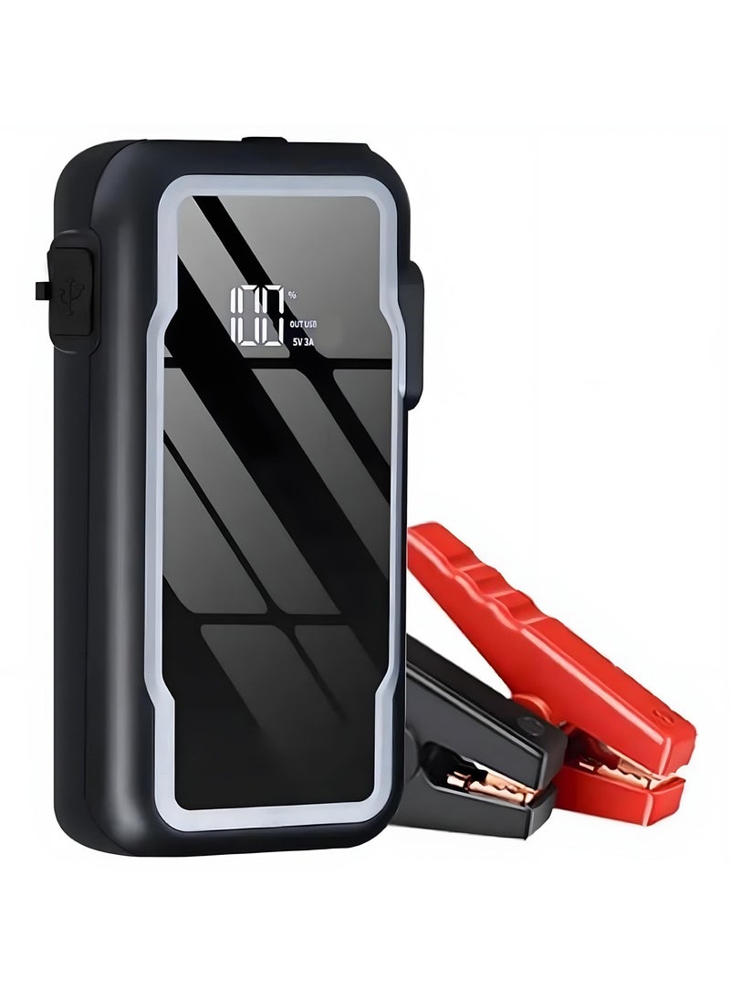SPIDER - Portable Jump Starter – 12000mAh High-Capacity Battery Booster, Multi-Function Car Battery Charger, Compact Jump Box with Integrated Flashlight, Essential for Vehicle Emergency Kit (JS10002) - Image 1