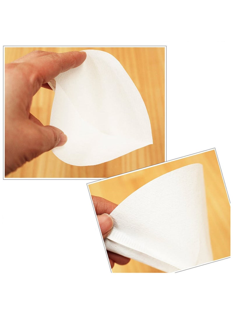 CAFEC Coffee v60 paper filters set 02 large size each pack of 100 sheets set of 5 packs for a total of 500 - Image 2