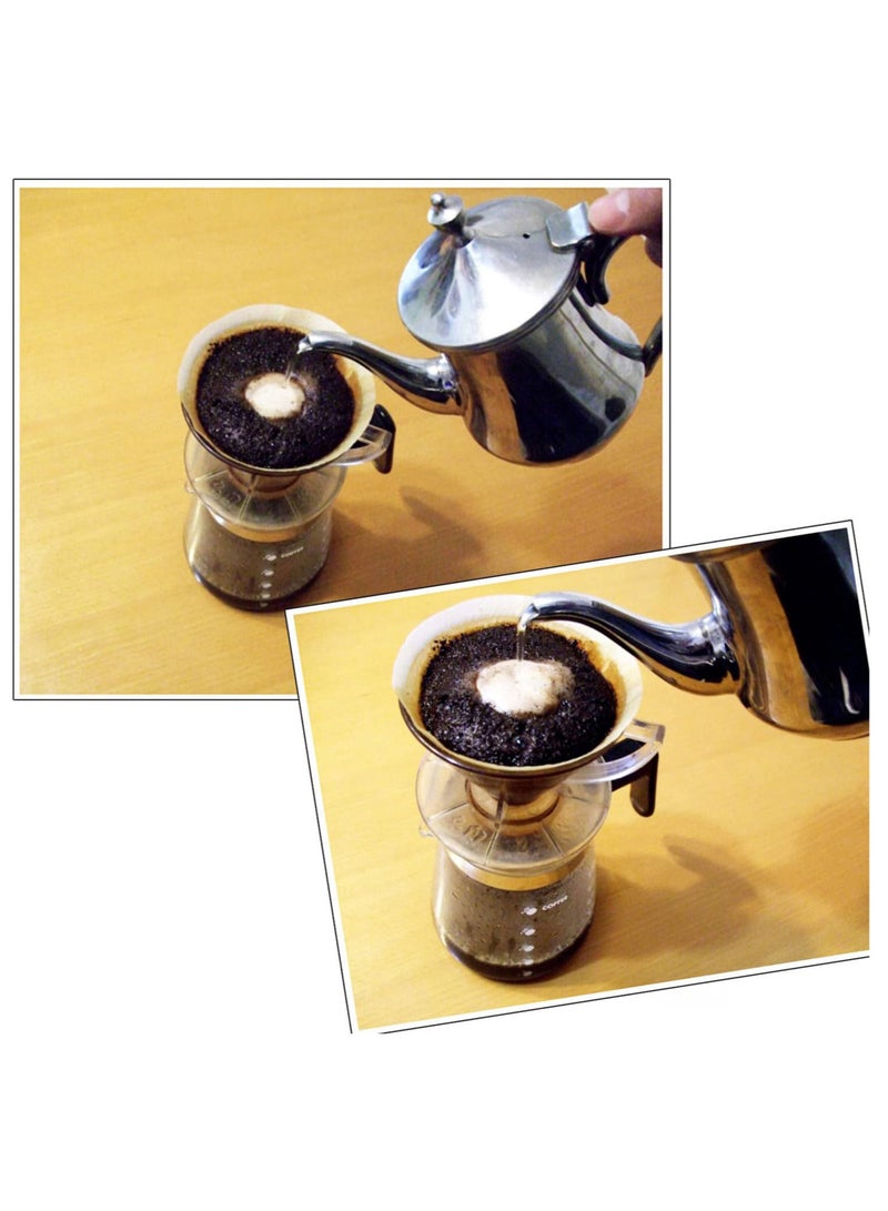 CAFEC Coffee v60 paper filters set 02 large size each pack of 100 sheets set of 5 packs for a total of 500 - Image 3