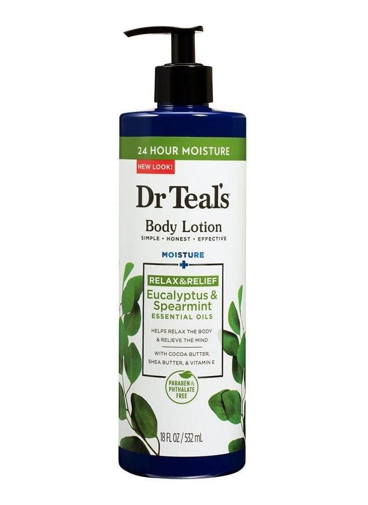 Body Lotion,Moisture and Rejuvenating, Eucalyptus & Spearmint,532 ml