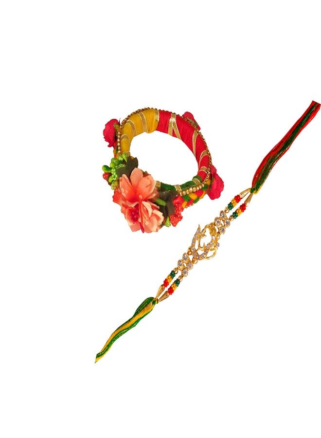 Suninow om and kadha rakhi for brother and bhabhi | rakhi for brother | Rakhi combo | rakhi gift for brother | Photo frame