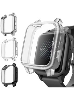 Y&D 3 Packs Color Screen Protector Case Compatible with Garmin Venu Sq 2, 2 Music, Sq, Full Coverage Soft TPU Protective Cover Bumper Frame  - Image 1