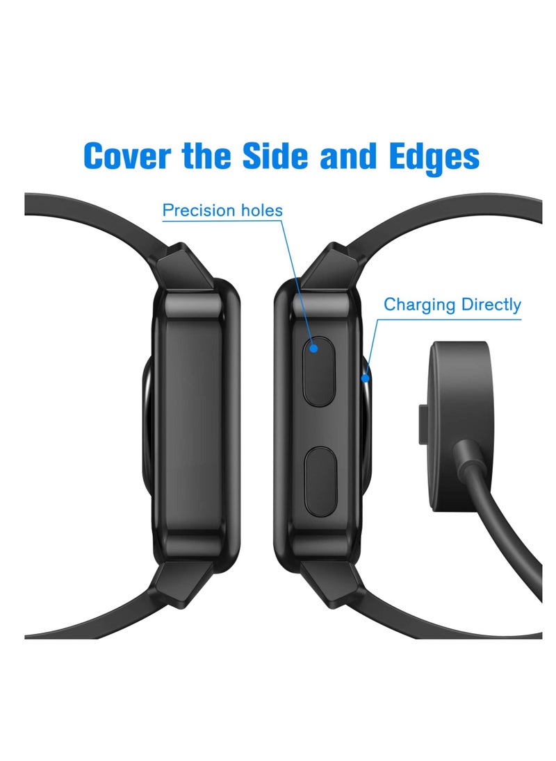Y&D - 3 Packs Color Screen Protector Case Compatible with Garmin Venu Sq 2, 2 Music, Sq, Full Coverage Soft TPU Protective Cover Bumper Frame - Image 1