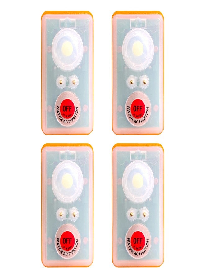 ويكد مصباح ستروب LED لسترة النجاة من WICKED للنجاة في حالات الطوارئ عند السقوط في الماء؛ شعاع عالي الكثافة يعمل بالماء، ومناسب للإنقاذ بعيد المدى (عبوة من 4 قطع) - Image 1