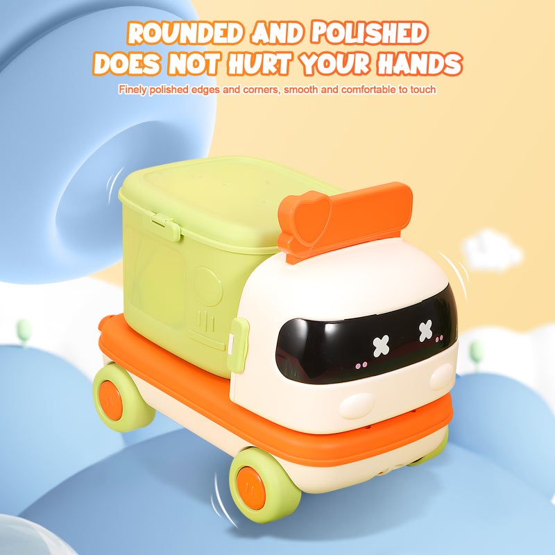 🧸 عربة ط ة بألعاب وتصميم قابل للتحويل للعب التمثيلي التفاعلي - Image 3