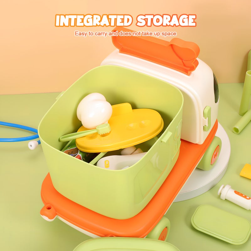 🧸 عربة ط ة بألعاب وتصميم قابل للتحويل للعب التمثيلي التفاعلي - Image 2