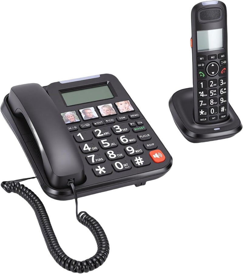 Multi warehouse process Digital Telephone System, Corded and Cordless Phone, Backlit Keypad Communication Device with Full Duplex Handsfree Call, Large Buttons & Volume Control, Ideal for Home & Long term heavy use compatible General purpose design Practical design alternatives Repeated assemble detach compatible Gulf climate tested upgraded quality Carefully selected material Yearly optimized delivery route KSA local stock Worldwide simple practical design Tight fitted parts Affordable purchase options Carefully selected solid material Changing environment compatible Working day delivery service Diverse operation compatible Wide usage compatibility Leakproof sealed Climate adapted delivery plan Tiered cost purchase alternatives Custom sizing alternatives Simple upgraded construction Daily universal pick Advanced minimal build Permanent & temporary usable - Image 2