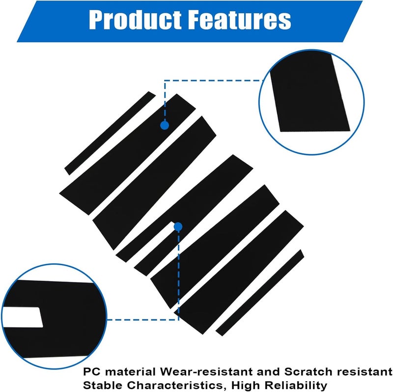FZJDSD 7PCS Glossy Black Pillar Posts Decal Sticker for Ford Taurus - Image 2