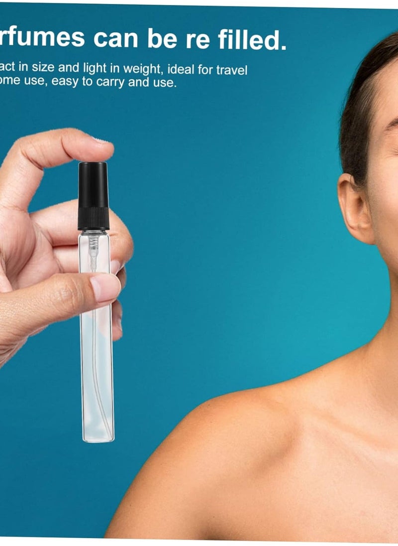 null - 10 قطع زجاجات تستر 10مللي بخاخ عطور ومستحضرات التجميل فارغه قابله لاعادة الملء - Image 1