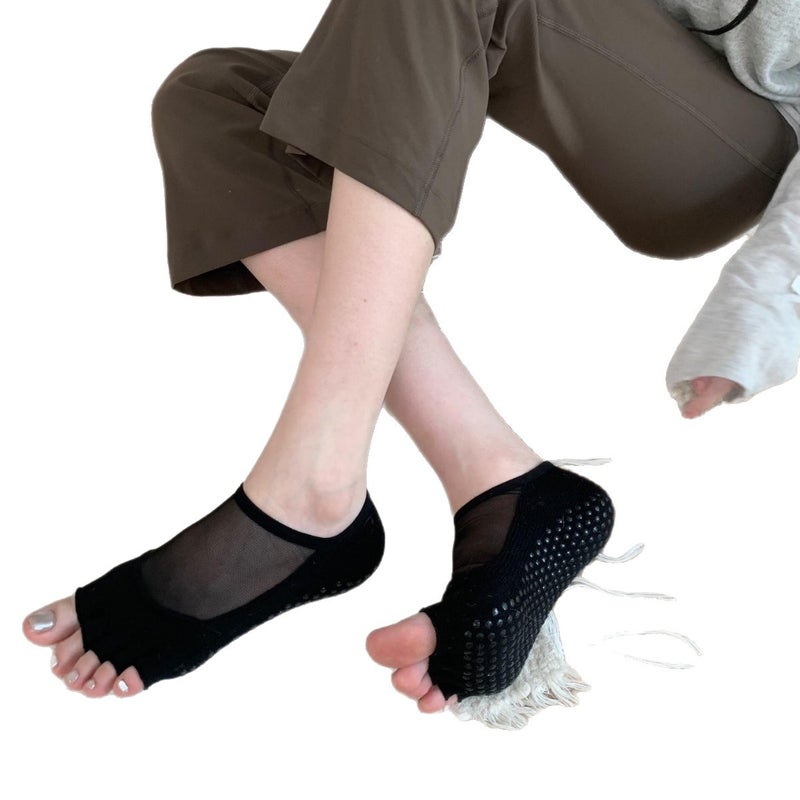 Breathable Toe Separator Yoga Socks with Silicone Grip - Image 5