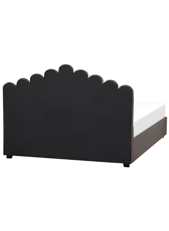 Bed and Mattress Home Dreamy Bliss Tufted Upholstered Queen Size ( Mattress Size 150 X 200 CM ) Dark Brown Chocolate Color Bed Size 212 L X  158 W ( Mattress Sold Separately ) - Image 4