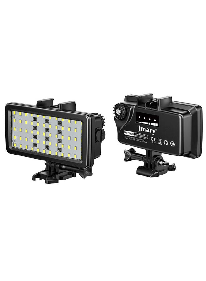 Jmary Waterproof Photo Photography Lighting Led Fill Light Diving Light Photography Light Mini Full Color Rgb Light-Color:Black  - Image 1