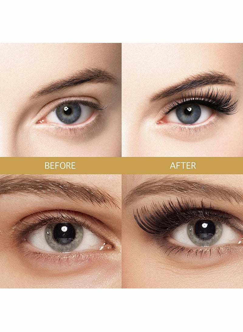 Y&D Magnetic Lashes, 8Pcs Eyelashes without Eyeliner, Dual Natural Look Half Perfect Reusable Eyelashes, Featherlight and Waterproof - Image 3
