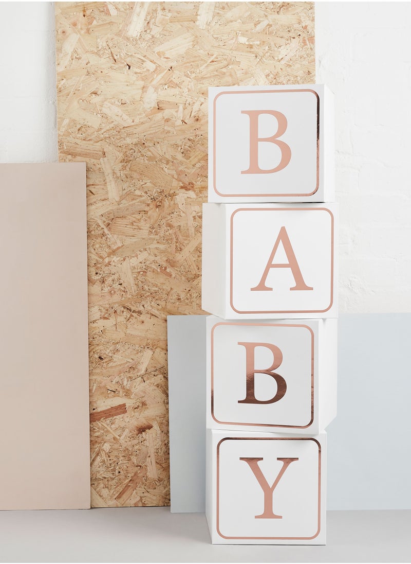 Hootyballoo Rose Gold Giant Baby Blocks  - Image 1