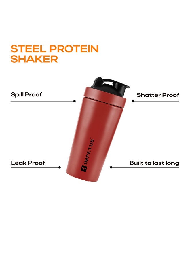 IMPETUS Stainless Steel Protein Shaker for Gym 750ml, Shaker for Gym, Protein Shaker Bottle, Sipper, Gym Bottle, Shaker Bottles, Gym Accessories for Men Workout, Protein Shaker, Gym Shaker Bottle - Image 4
