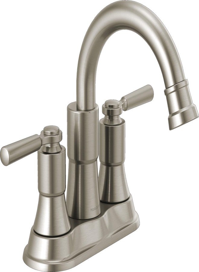 Peerless Westchester Centerset Bathroom Faucet Brushed Nickel, Bathroom Sink Faucet, Drain Assembly, Brushed Nickel P2523LF-BN - Image 1