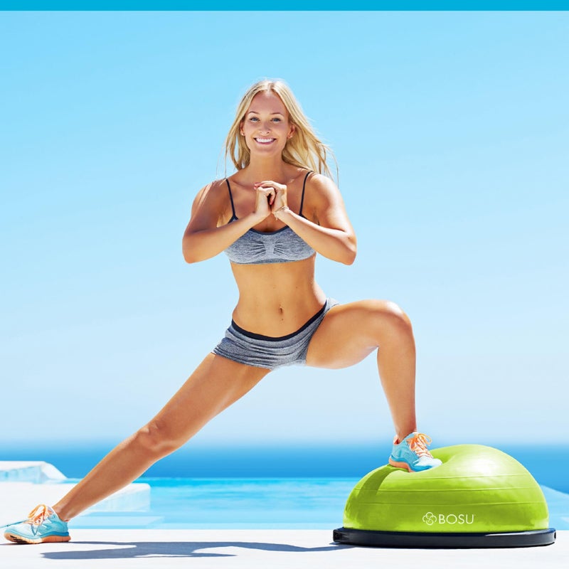 Bosu 72-10850LGNBLK Home Gym Equipment The Original Balance Trainer 65 cm Diameter, Black and Green - Image 2