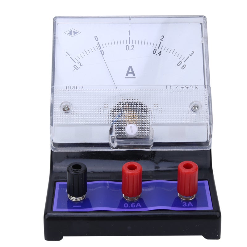 DC Current Meter: 2.5 Level Accuracy, Manual Range Selection - Dial Meter for Secondary School, Technical School Student Educational Experiments - Image 1