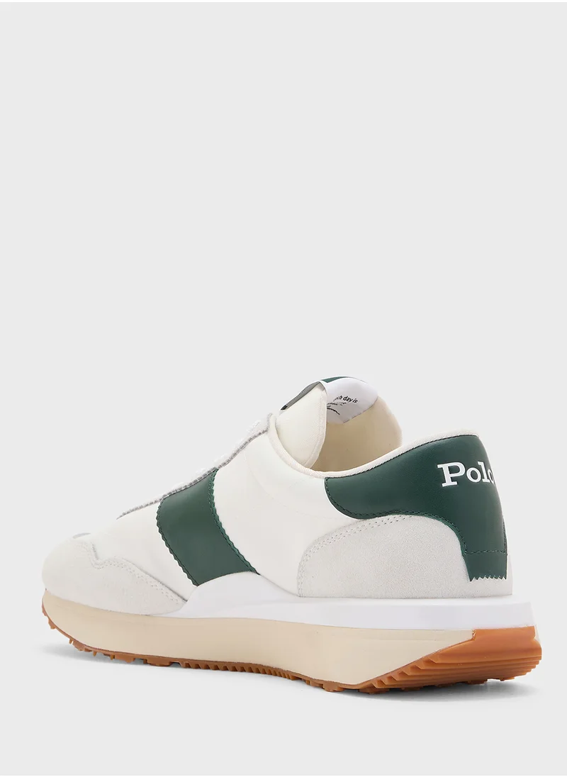 Lauren Ralph Lauren Train 89 Pp Logo Detail Lace Up Low Top Sneakers