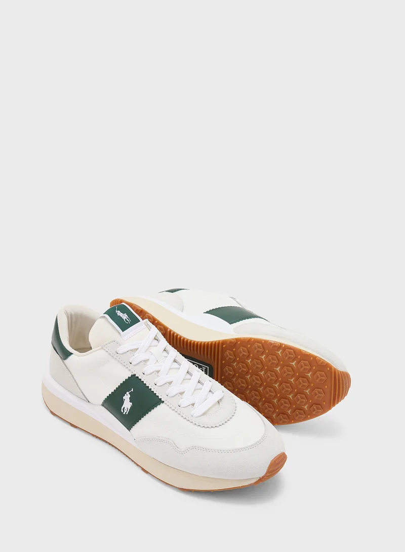 Lauren Ralph Lauren Train 89 Pp Logo Detail Lace Up Low Top Sneakers