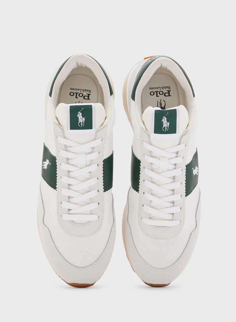 Lauren Ralph Lauren Train 89 Pp Logo Detail Lace Up Low Top Sneakers