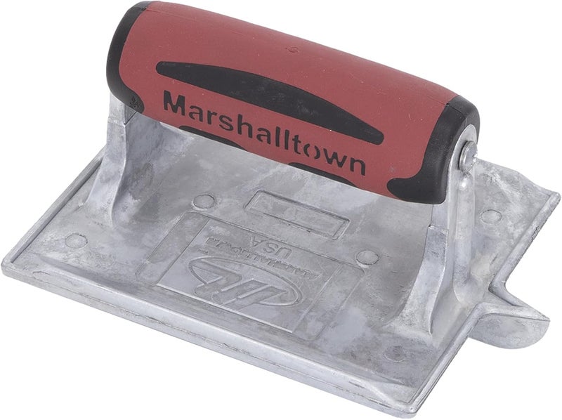 MARSHALLTOWN Heavy-Duty Zinc Concrete Groover, 6 x 4 3/8 inch Blade, DuraSoft Handle, Concrete Tools Made in the USA, 864D - Image 2