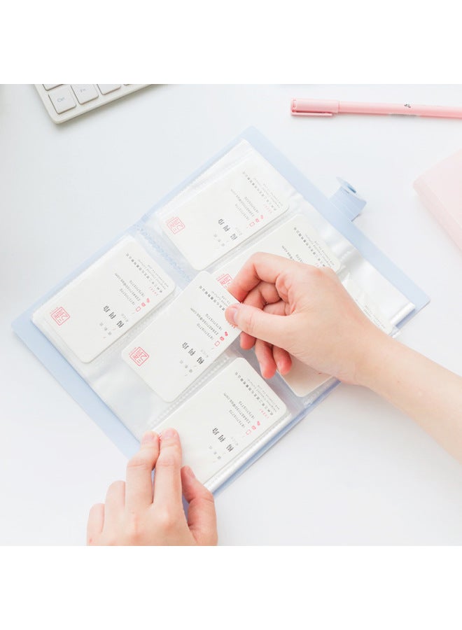 Bock Buckle Business Card Photo Album, Photo Star Chasing Card Bag, Business Card Holder, Ticket Collection Card Storage - Image 4