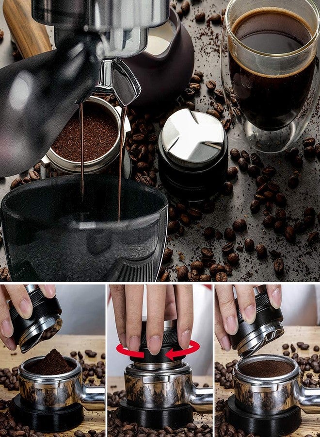 MATOW 51mm Espresso Tamper and Distributor, MATOW Dual Head Coffee Leveler Compatible with Delonghi 51mm Portafilter, Adjustable Depth-Professional Espresso Hand Tampers - Image 4