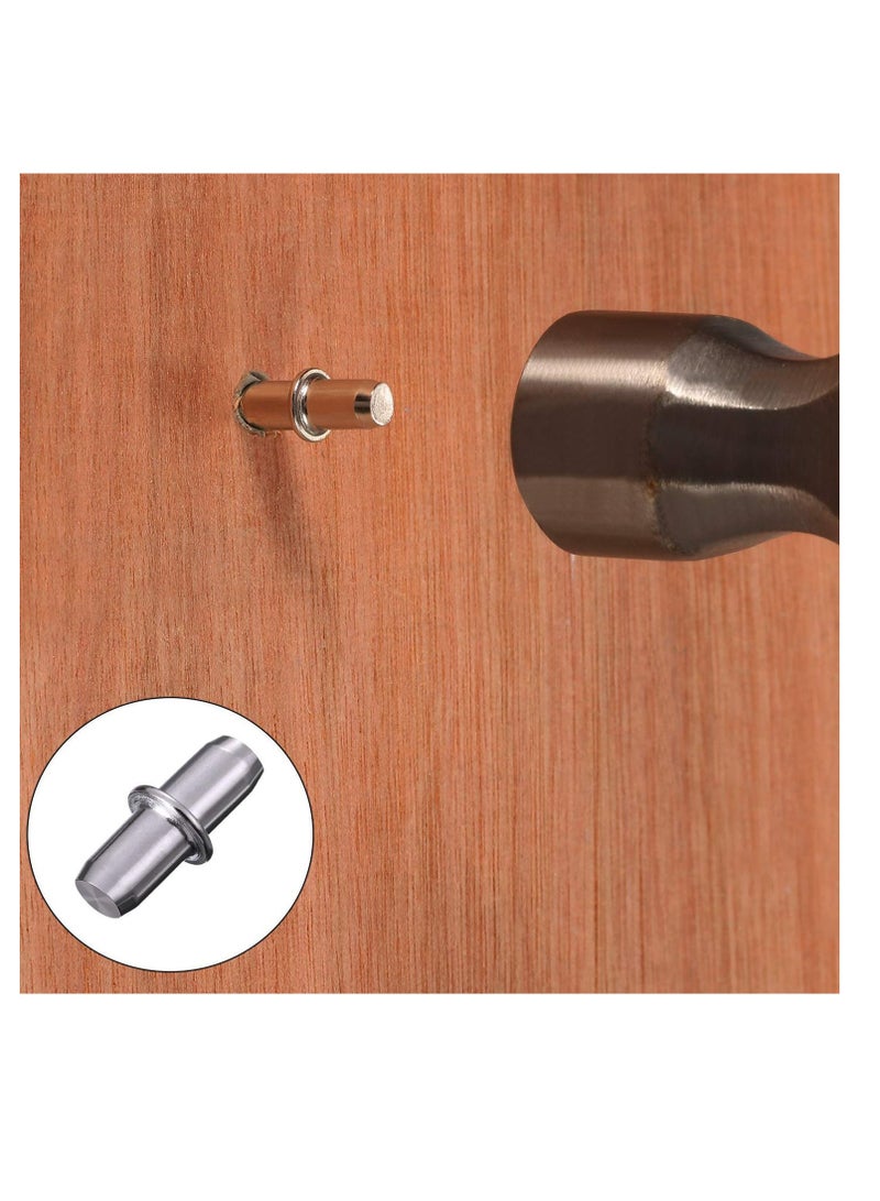 KNP KNP 120 Pcs Shelf Pins 5mm Shelf Holder Support Pins are durable and reliable shelf supports perfect for cabinets bookshelves and furniture.  - Image 2