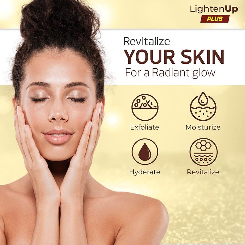LIGHTENUP Brightening Face Wash - 4 fl oz / 118 ml - Face Scrub Exfoliator, Natural Shower Gel, with Coconut Oil, Papaya, Shea Butter for All Skin Types - Image 2
