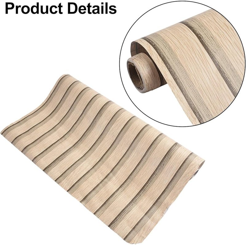 تصميم شرائح الخشب الطبيعي ورق حائط قابل للإزالة عرض 40 سم مقاس 7 لتزيين الغرفة - Image 5