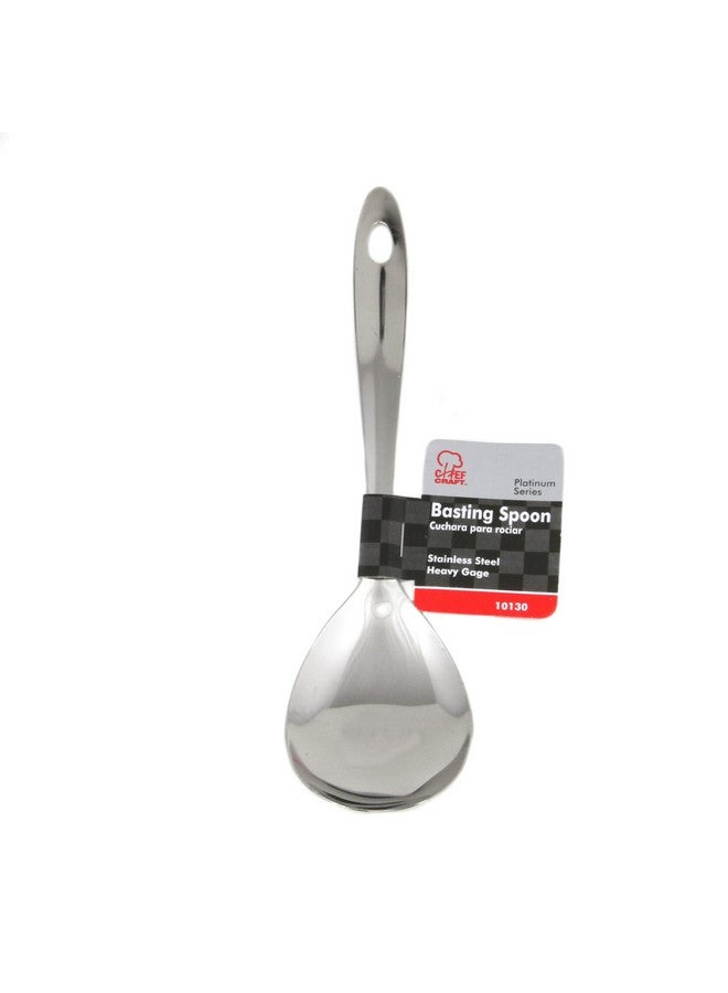 Chef Craft Select Serving Spoon, 9.5 inch, Stainless Steel - Image 2