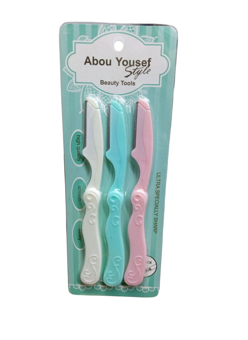 Abou Yousef Style Facial Razors - 3 Pieces - pzsku/Z8955E997E387C441B3F5Z/45/1742637955/a896971b-b147-4926-be7e-f221d7344a58