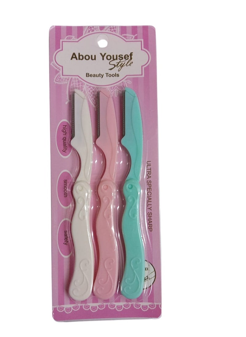 Abou Yousef Style Facial Razors - 3 Pieces - pzsku/Z8955E997E387C441B3F5Z/45/1742637978/a49494cf-34e9-438d-85d9-5e41fc49dffd