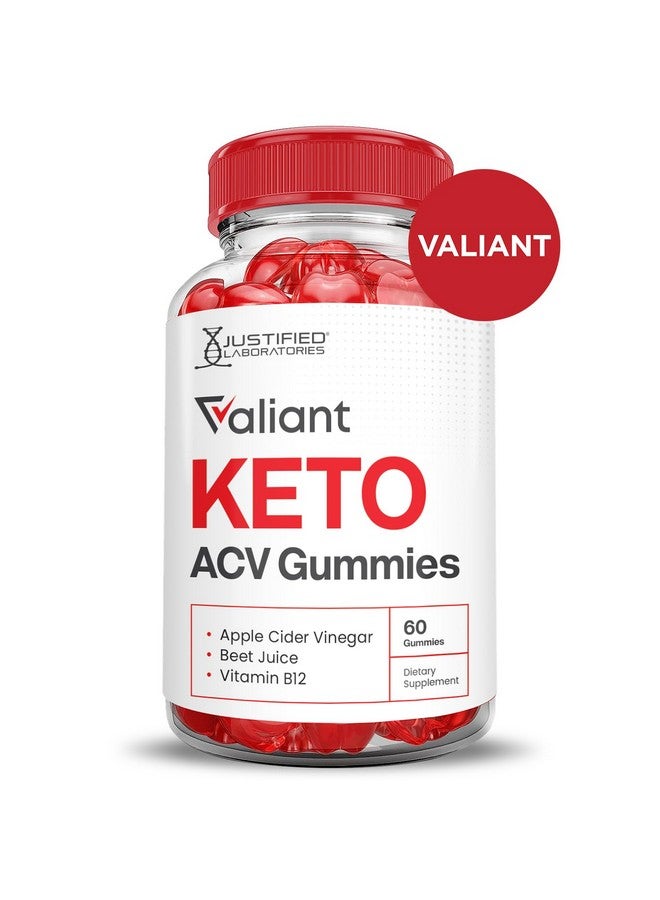 Justified Laboratories (2 Pack) Valiant Keto ACV Gummies Advanced Formula 1000MG Valant Keto Gummies Apple Cider Vinegar Formulated with Pomegranate Beet Juice Powder B12 Vegan Non GMO 120 Gummys - Image 3