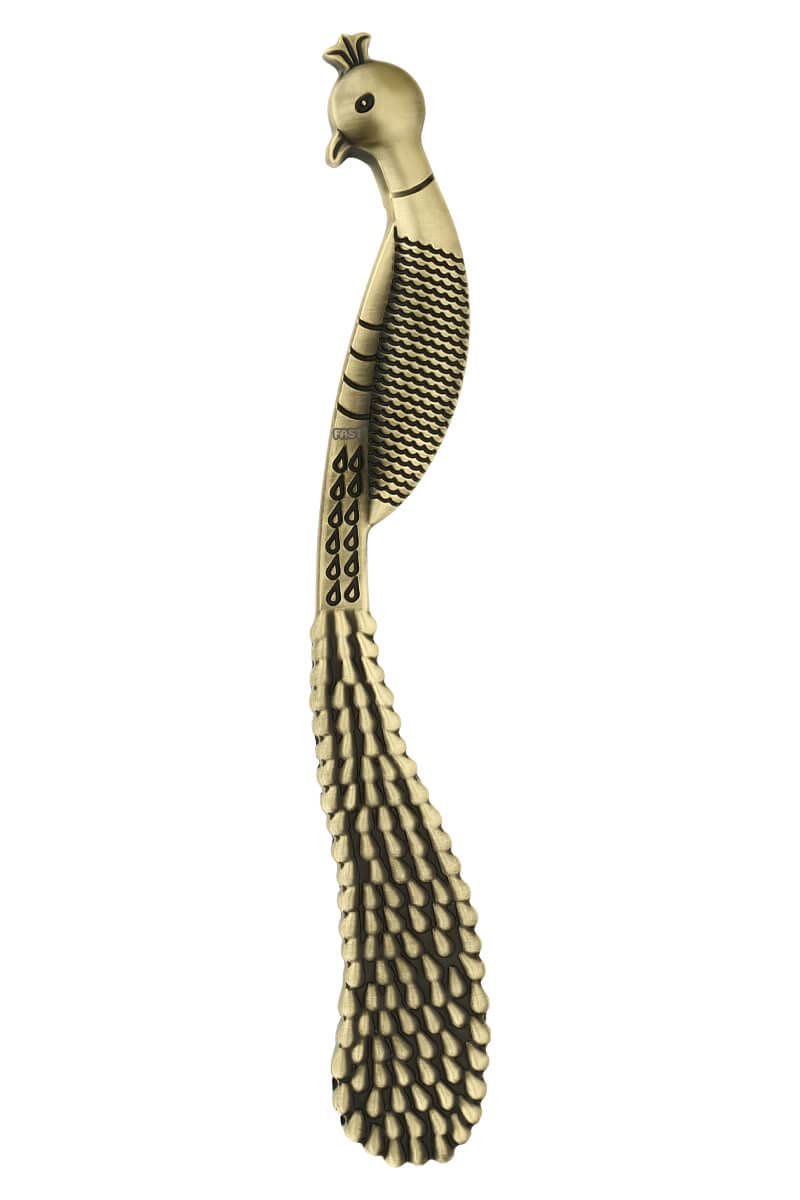 FAST DH16Z Premium Peacock Brass Antique Door Handle Pull for Wooden Main Door and Temple Door (12 Inch 1 Pcs) - Image 3
