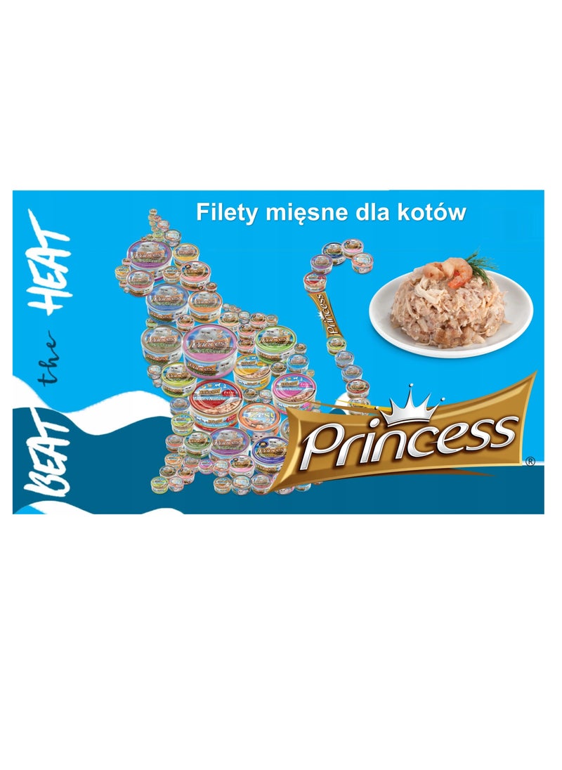 Princess Premium Classic Pouches Chicken and Tuna with Rice & Shrimp 70g  - Image 4
