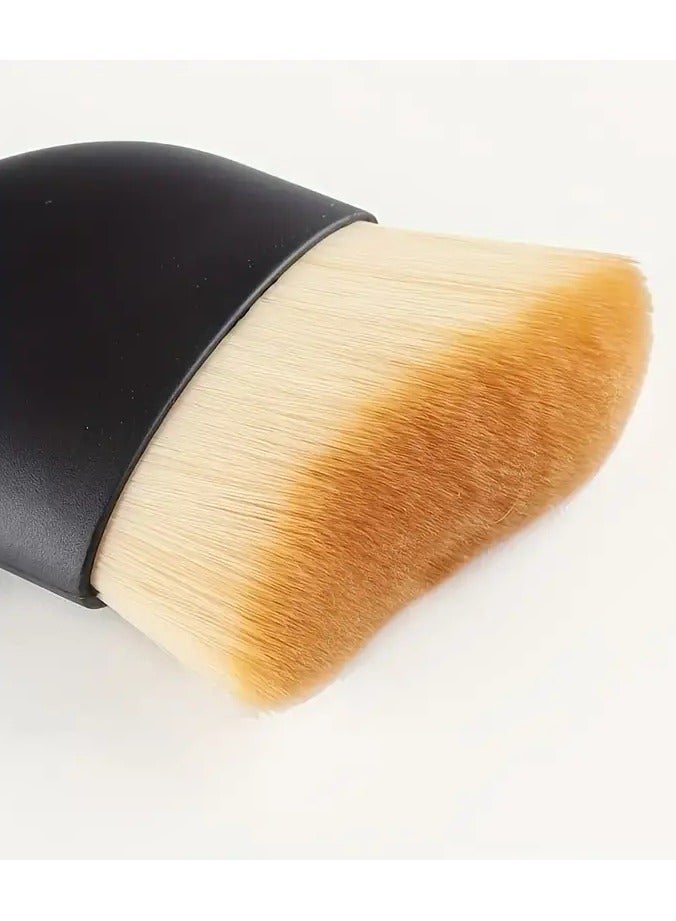 ORiTi 2 PCS Foundation Powder Brush Face Blender Brush Bllush Thick and Dense S Shape Top Multi function Cosmetic Makeup Brush Liquid Cream Mineral Blending Buffing Concealer Brush - Image 5
