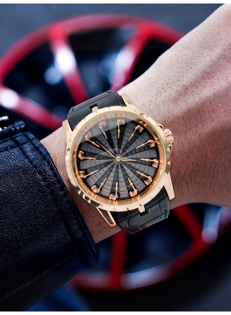 FENSIR Twelve Round Table Knight Watch Valentine's Day Gift for Boyfriend, Personalized Trendy Men's Quartz Watch - Image 2
